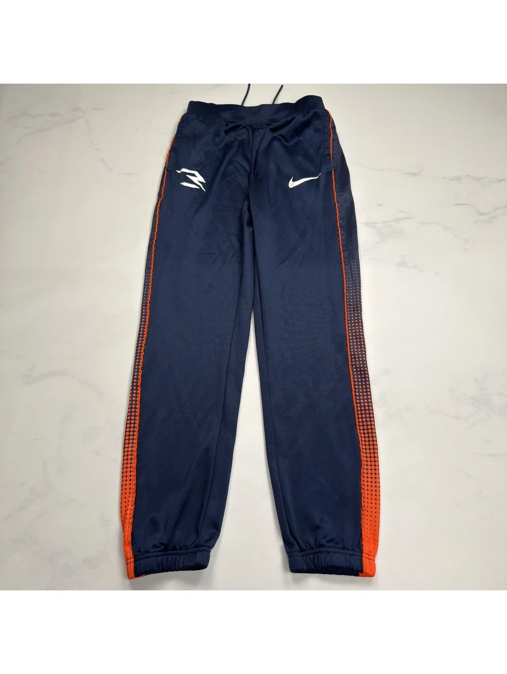 3 Brand Nike Track Pants Navy Orange Stripe - Boys XL
